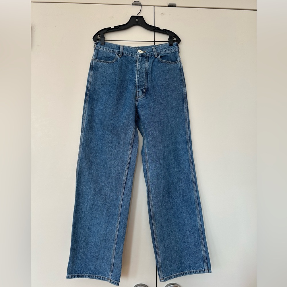 Jesse Kamm 225 cowboy blue jeans medium blue wash denim jeans 14 New